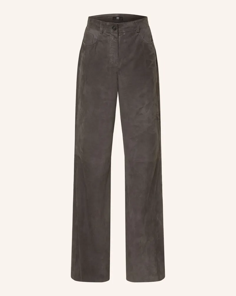 Riani Lederhose grau Dunkelgrau