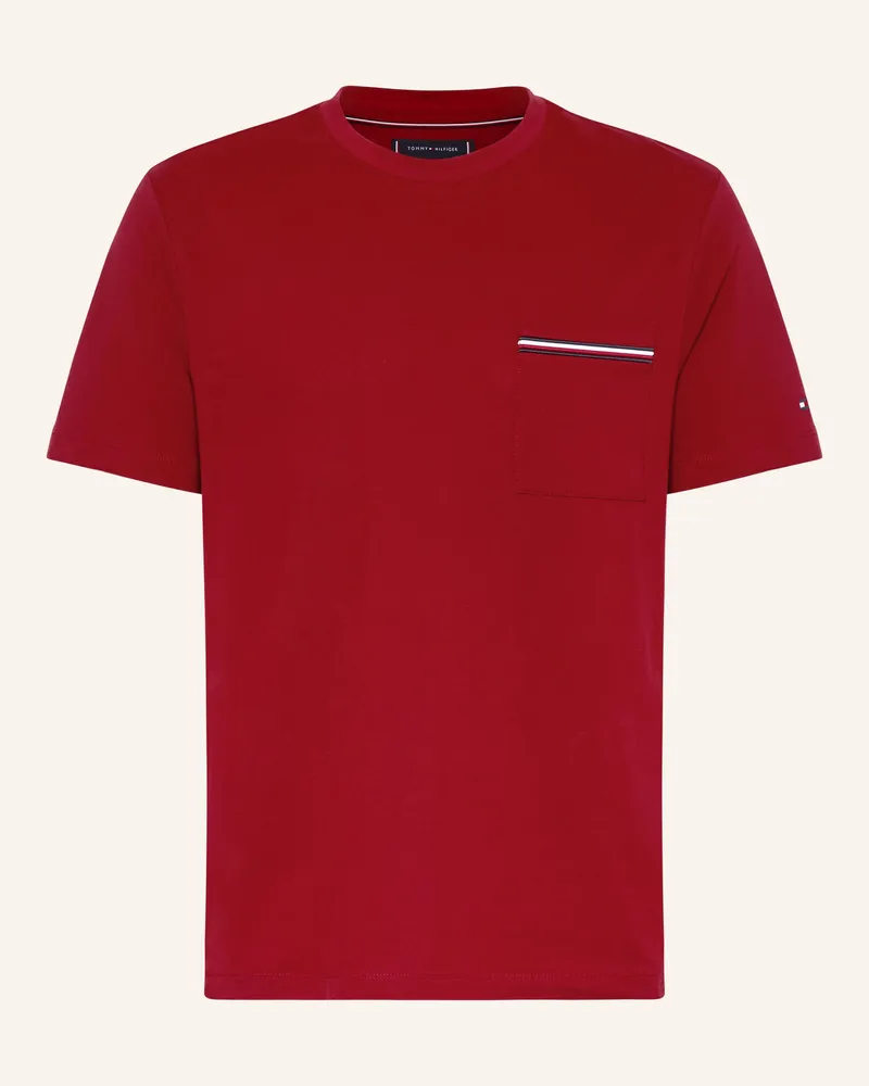 Tommy Hilfiger T-Shirt rot Dunkelrot