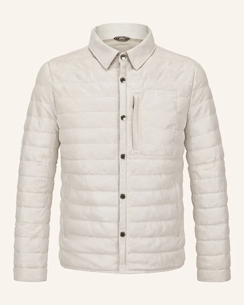 Milestone Lederjacke Msbenny silber Hellgrau