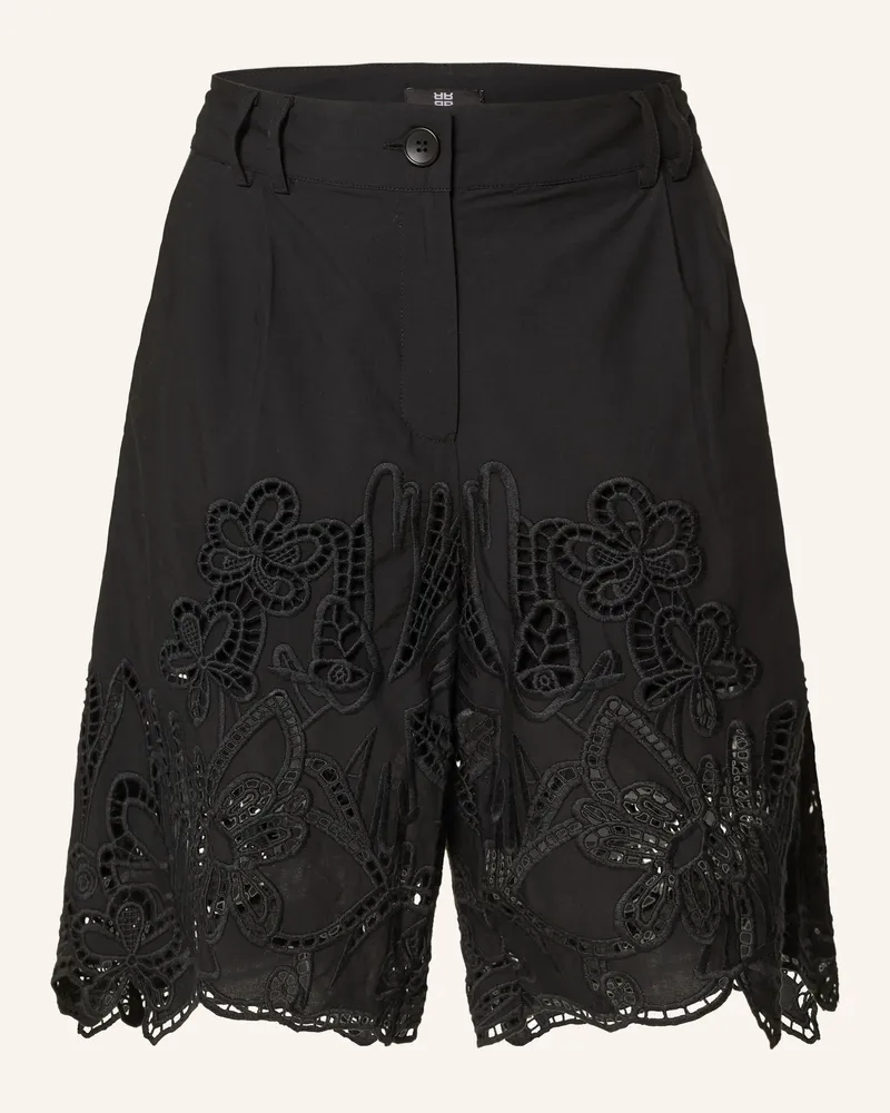 Riani Bermudas Mit Lochspitze schwarz Schwarz
