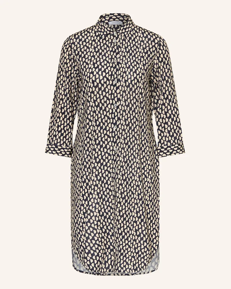 ROSSO35 Hemdblusenkleid mit 3/4-Arm Dunkelblau