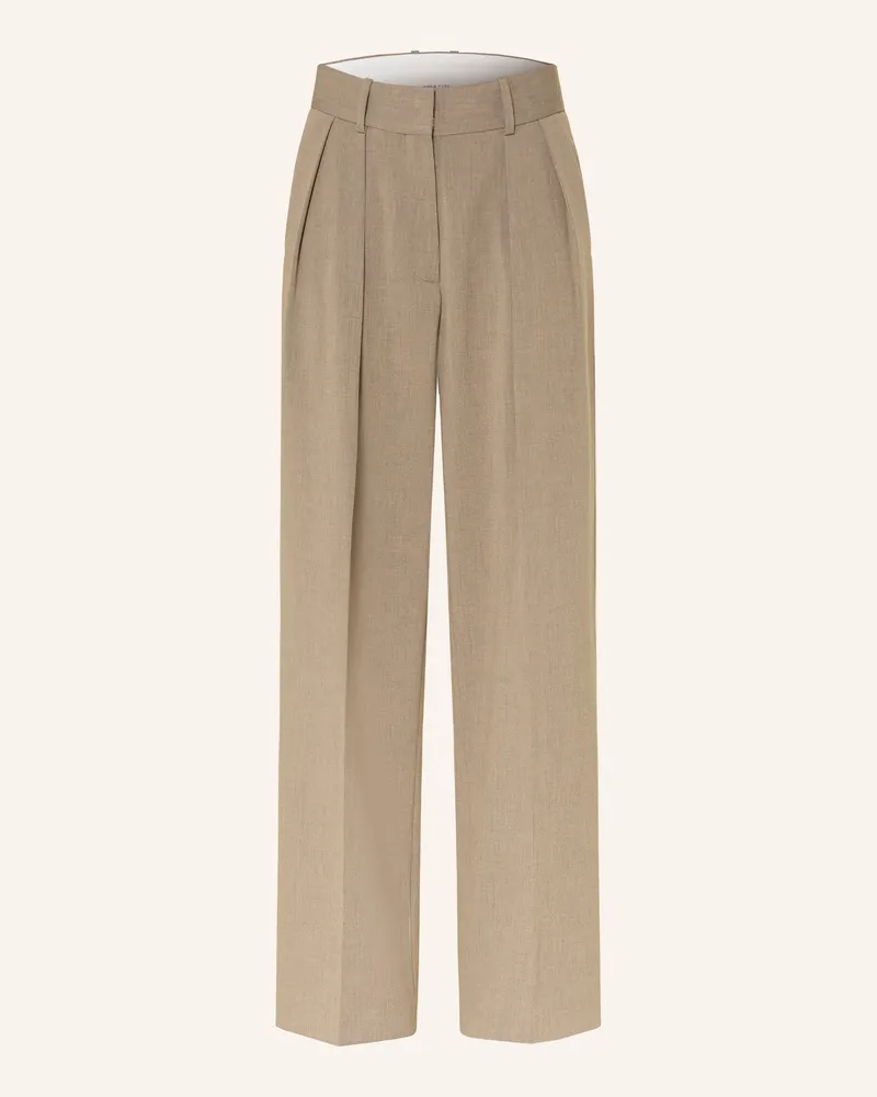 Mrs & HUGS Marlenehose beige Taupe