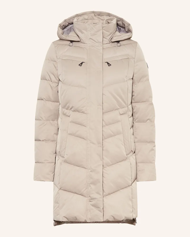 Gil Bret Steppjacke mit abnehmbarer Kapuze Hellgrau