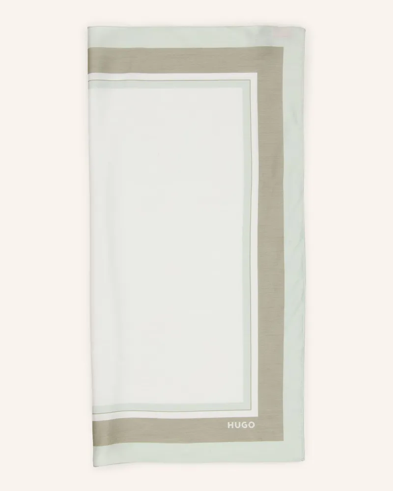HUGO BOSS Tuch gruen Creme