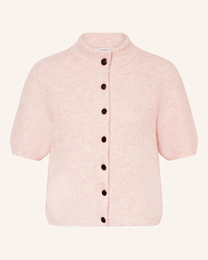 Gestuz Strickjacke ALPHAGZ mit Alpaka Rosé