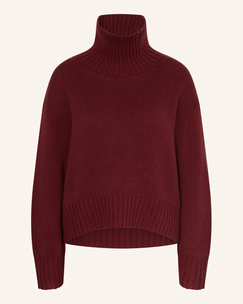 FTC Cashmere Cashmere-Pullover Dunkelrot