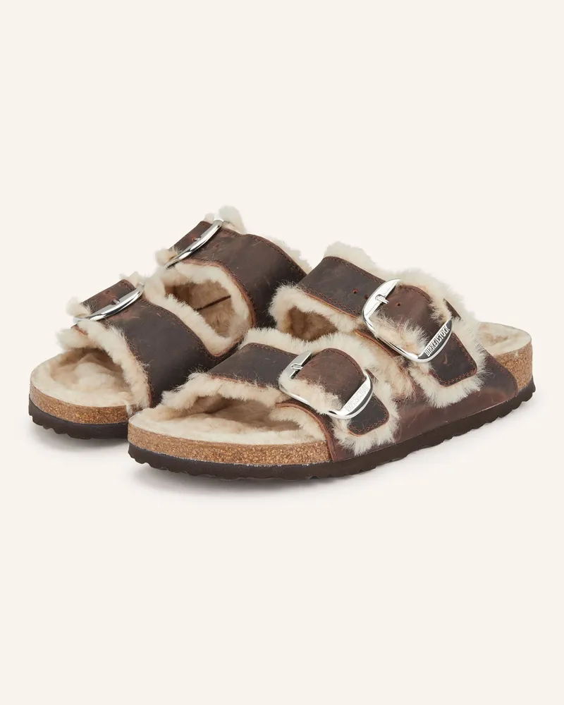 Birkenstock Pantoletten Arizona Big Buckle braun Dunkelbraun