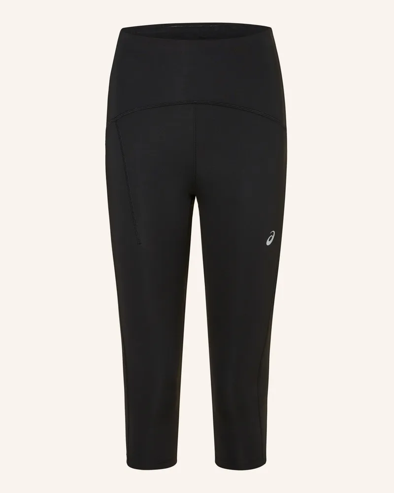Asics Lauf-Tights ROAD HIGH WAIST CAPRI TIGHT Schwarz