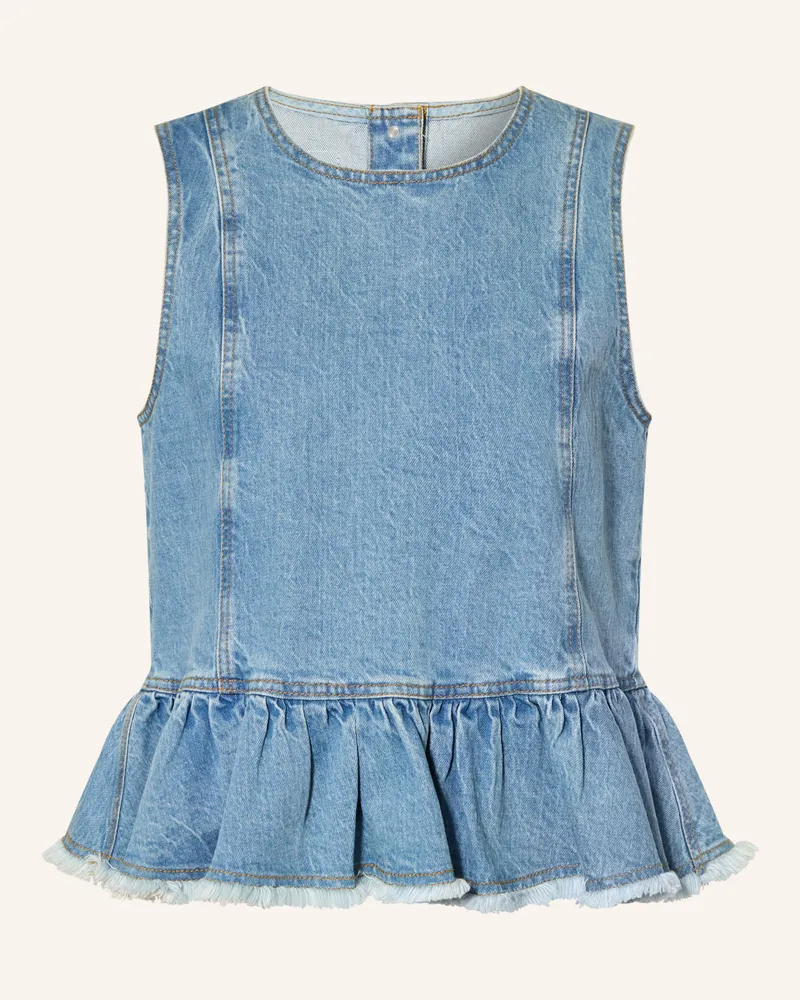 Baum und Pferdgarten Jeanstop Madinel Mit Rüschen blau Blau