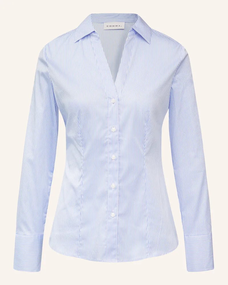 COMMA Hemdbluse Hellblau