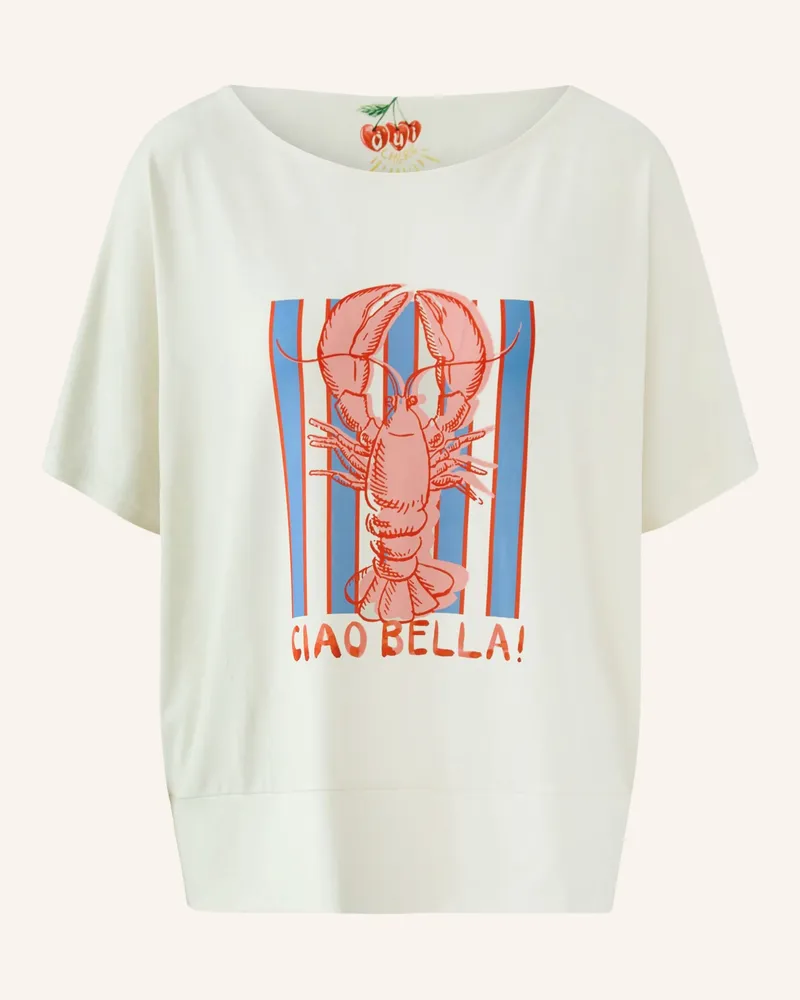 Oui  T-Shirt weiss Creme