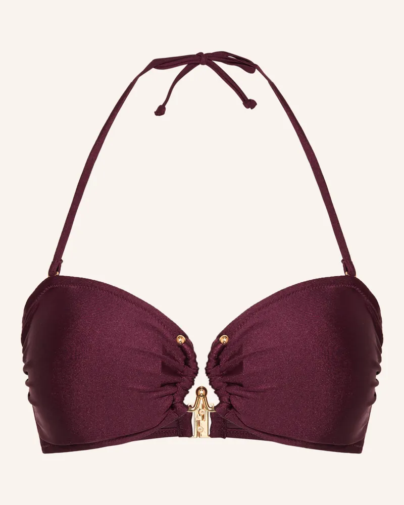 Mrs & HUGS Bandeau-Bikini-Top Dunkelrot