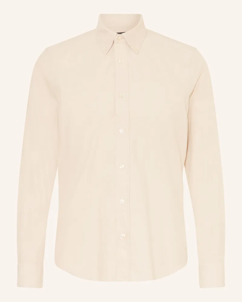 Marc O'Polo Cordhemd Shaped Fit Beige