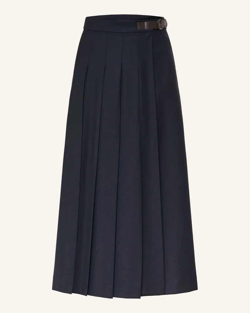 Max Mara Faltenrock FASTOSO Dunkelblau