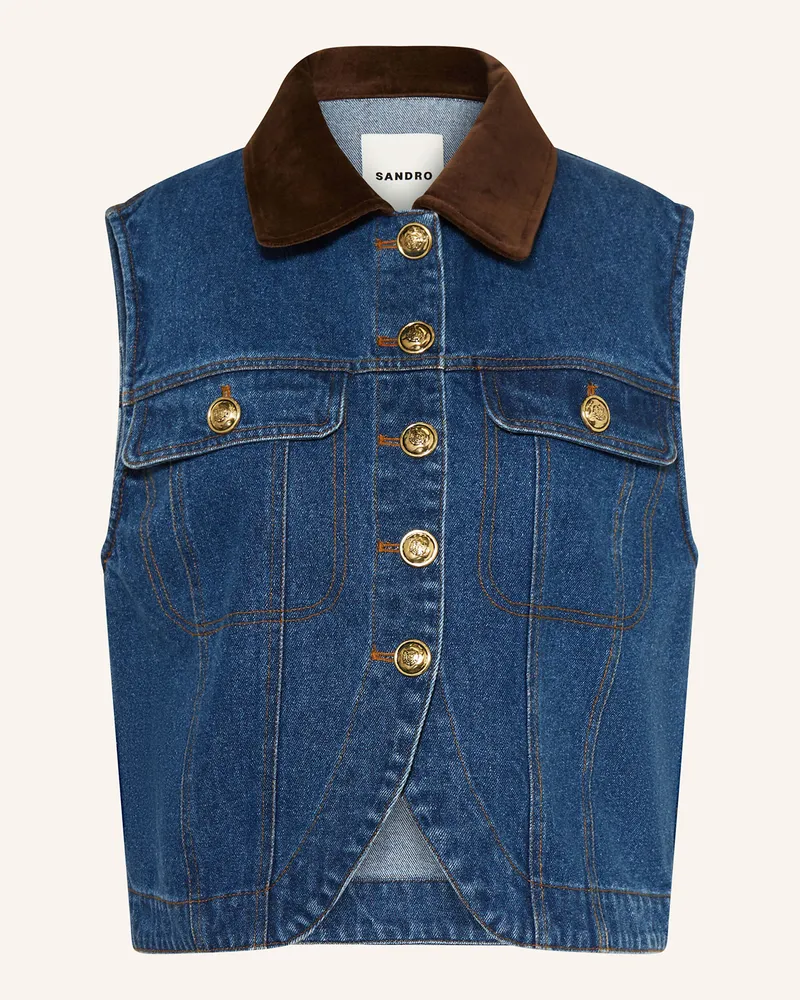 Sandro Jeansweste Blau