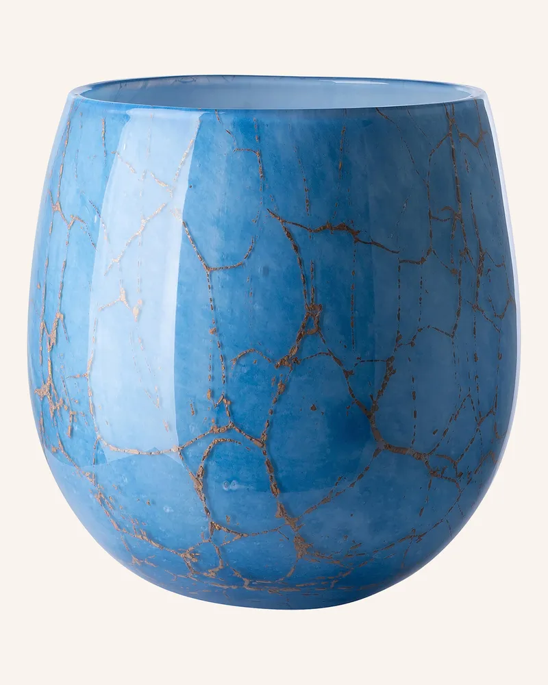 Fink Windlicht, Vase COSMIC Blau