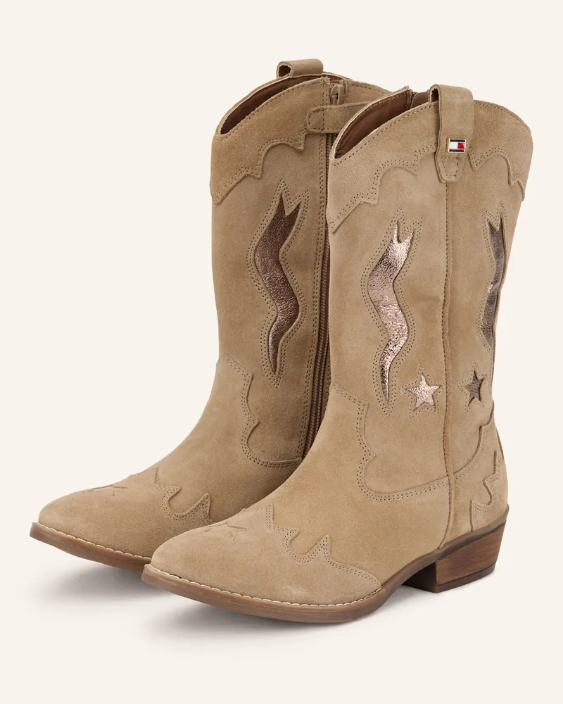 Tommy Hilfiger Cowboy Boots beige Beige