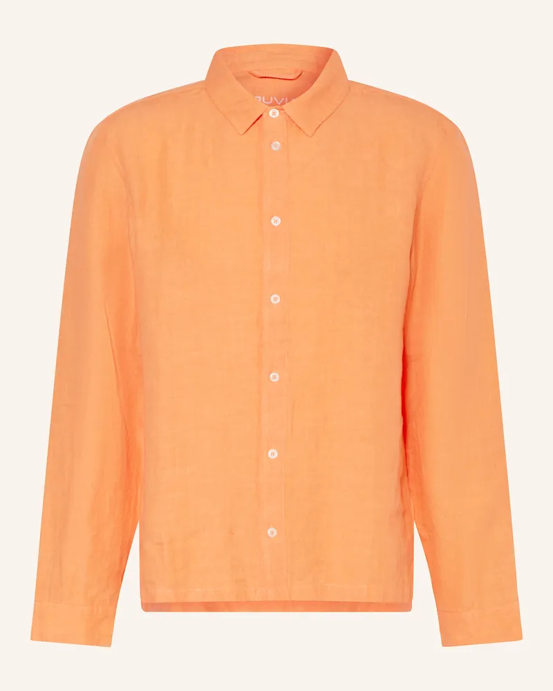 Juvia Leinenhemd MANUEL Regular Fit Orange