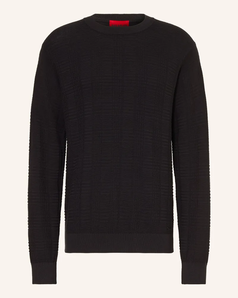 HUGO BOSS Pullover Simoh schwarz Schwarz