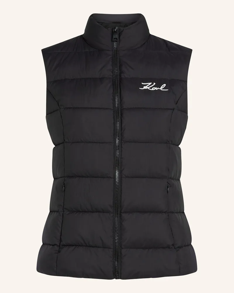 Karl Lagerfeld Weste Schwarz