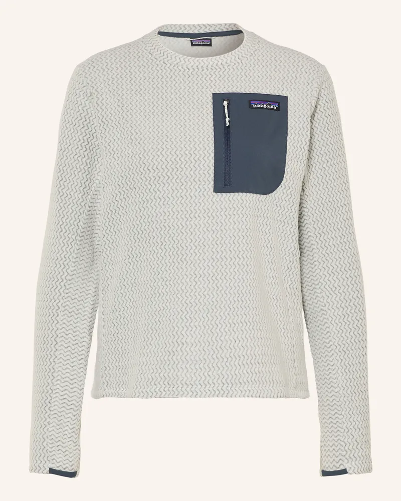 Patagonia Fleecepullover r1® Air weiss Hellgrau