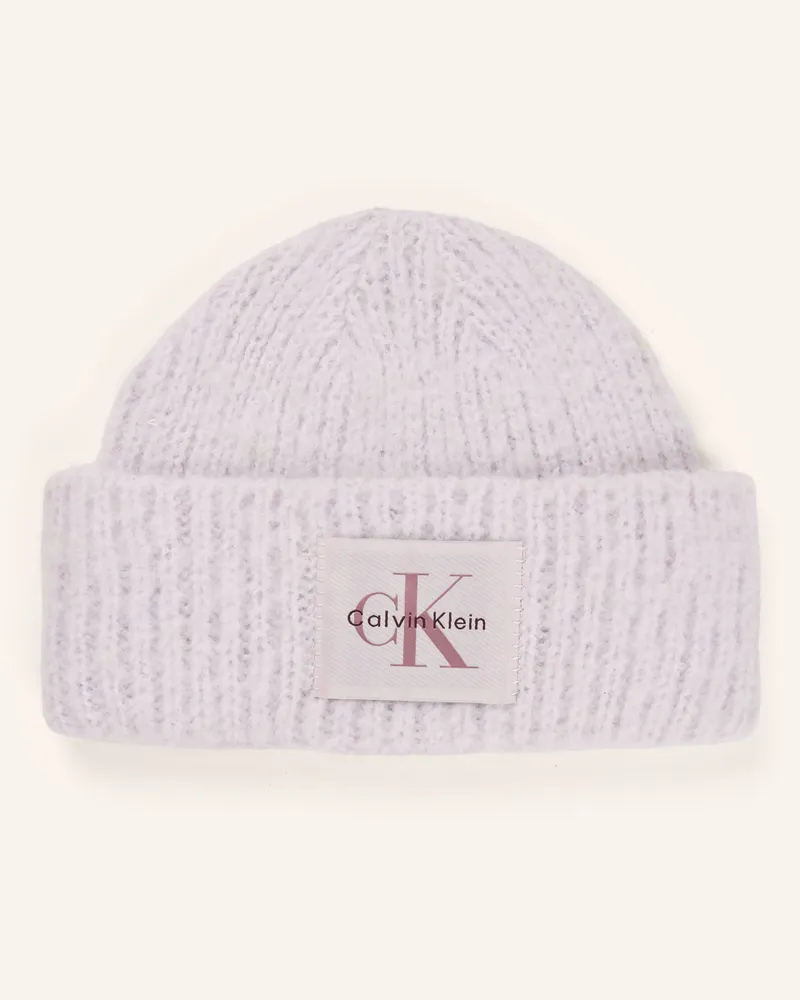 Calvin Klein Mütze lila Helllila