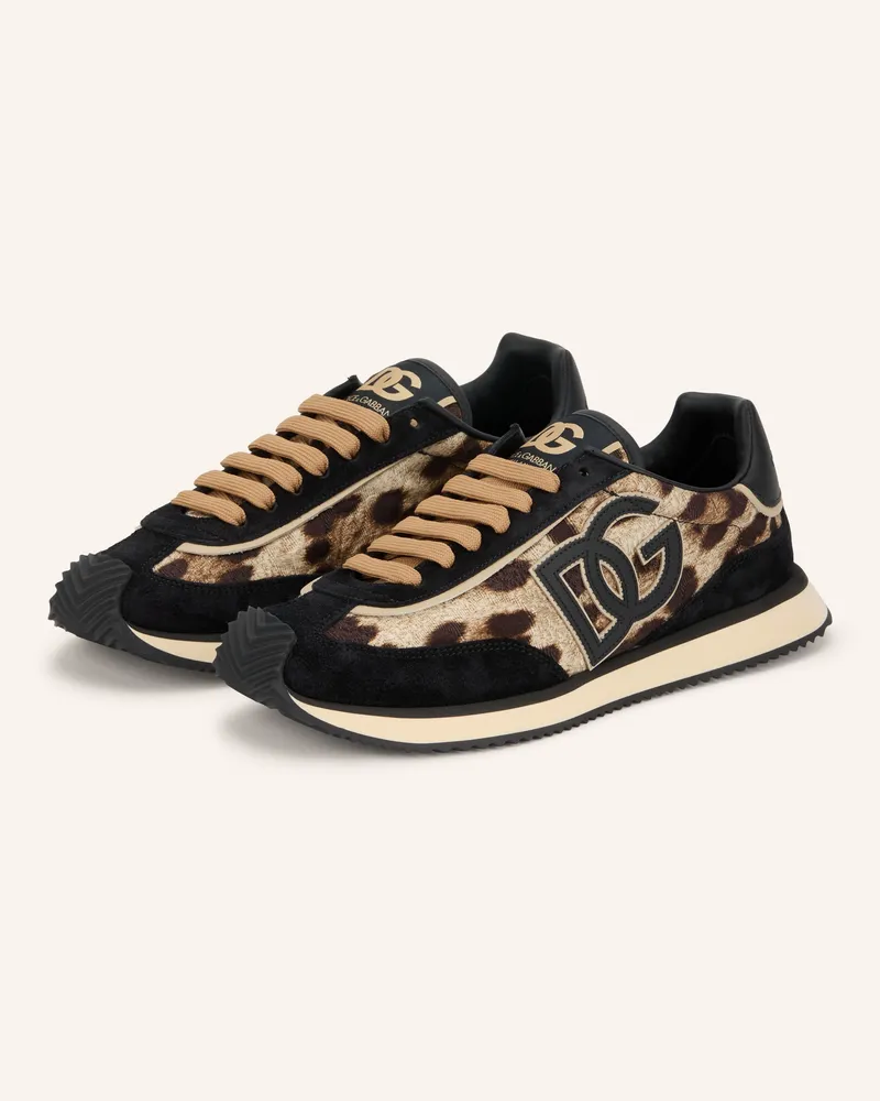 Dolce & Gabbana Sneaker Dg Cushion braun Schwarz