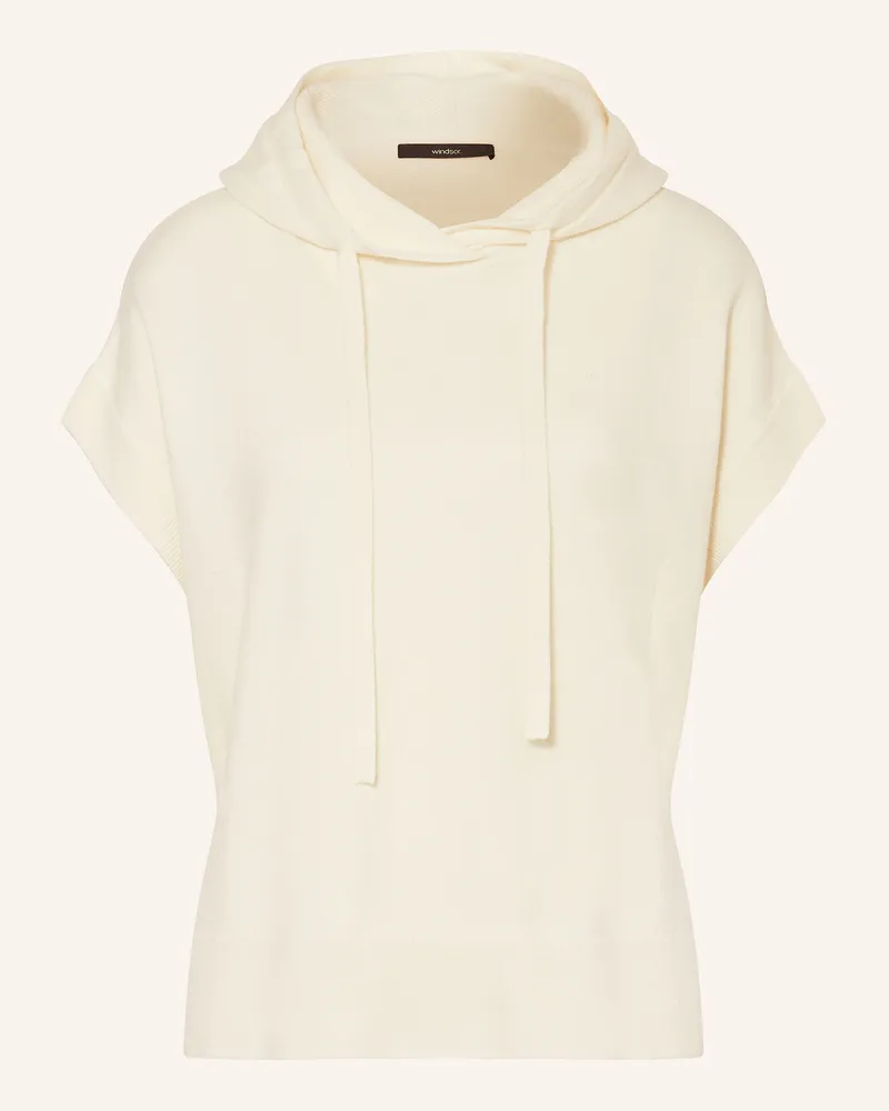 windsor. Strick-Hoodie mit Cashmere Creme