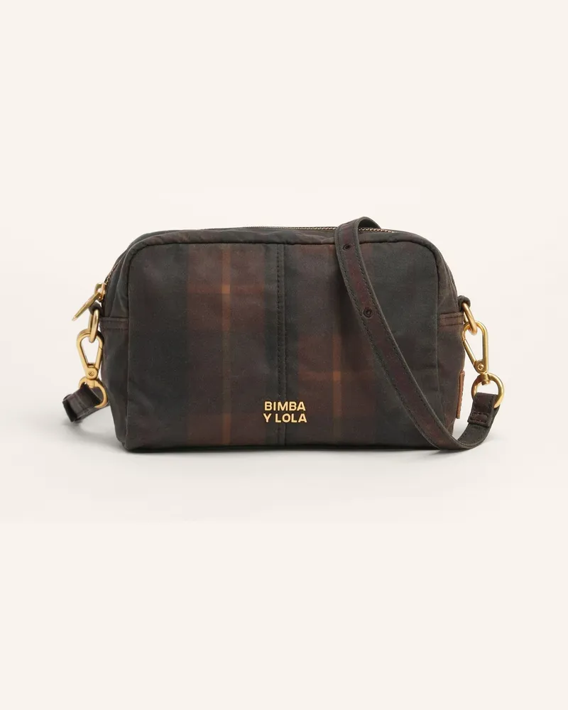 BIMBA Y LOLA Tartan-Umhängetasche braun Braun