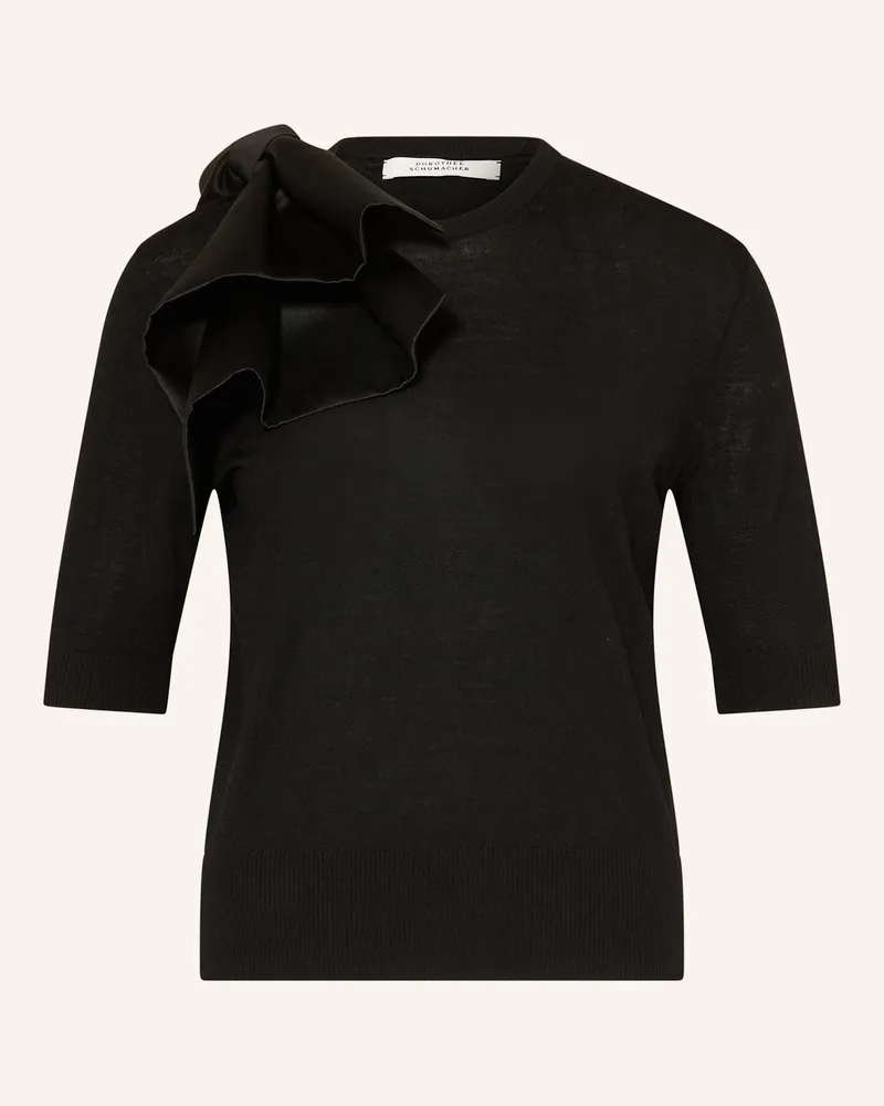Dorothee Schumacher Strickshirt URBAN FAVORITES aus Merinowolle Schwarz
