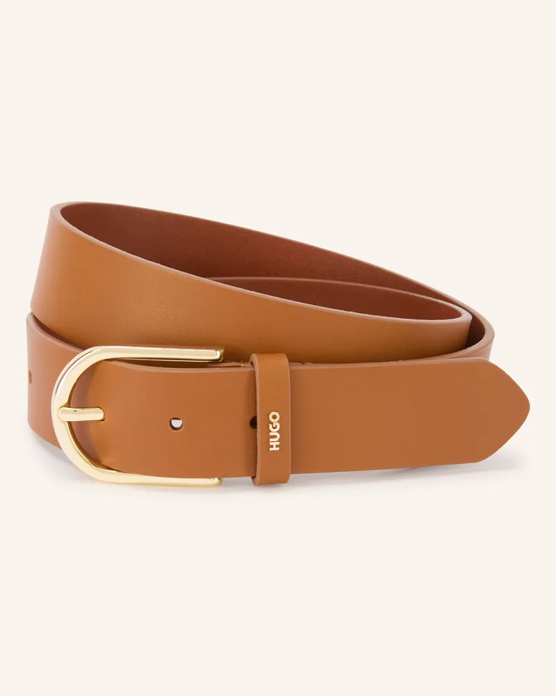 HUGO BOSS Ledergürtel Zoey braun Braun
