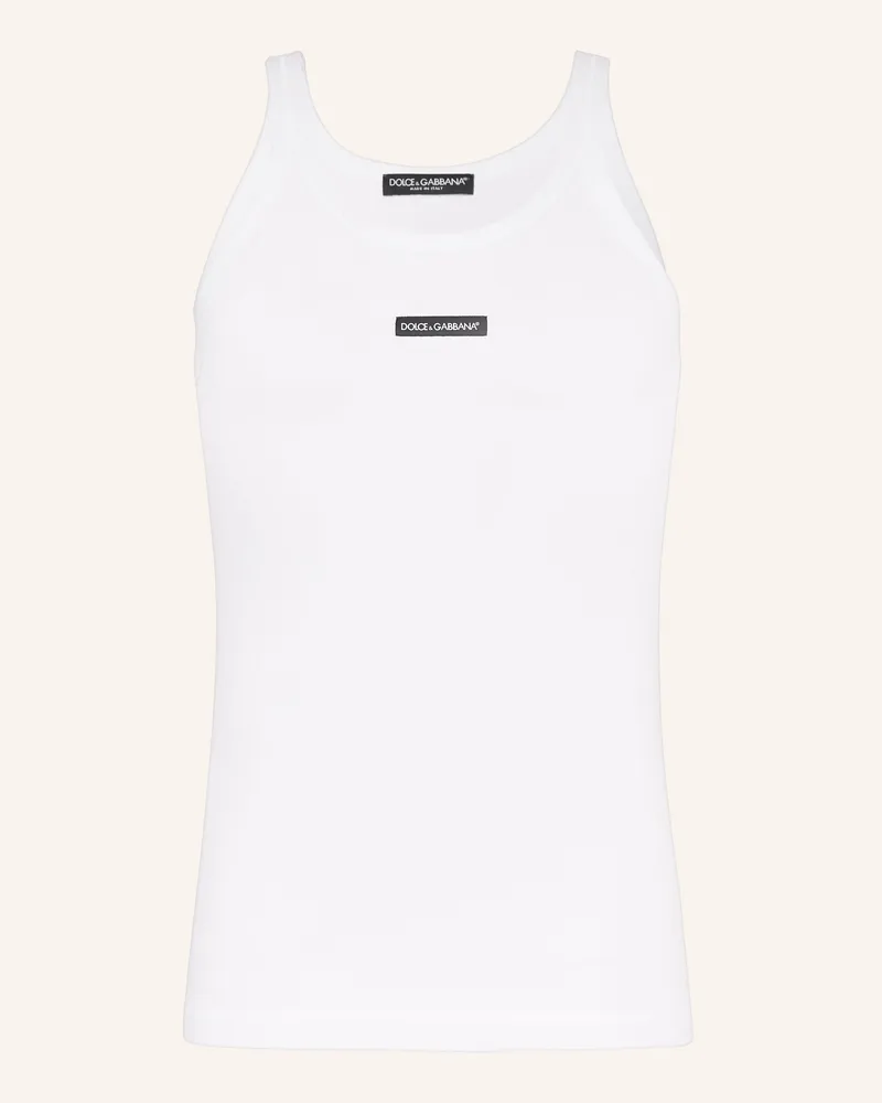 Dolce & Gabbana Tanktop weiss Weiss