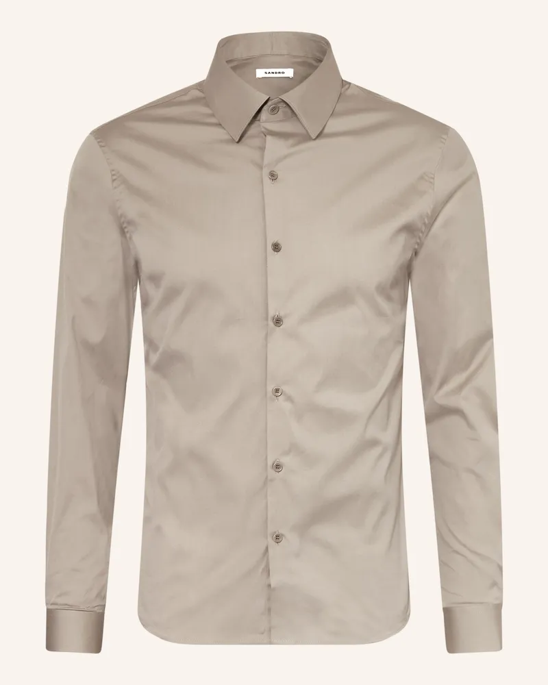 Sandro Hemd Slim Fit grau Grau