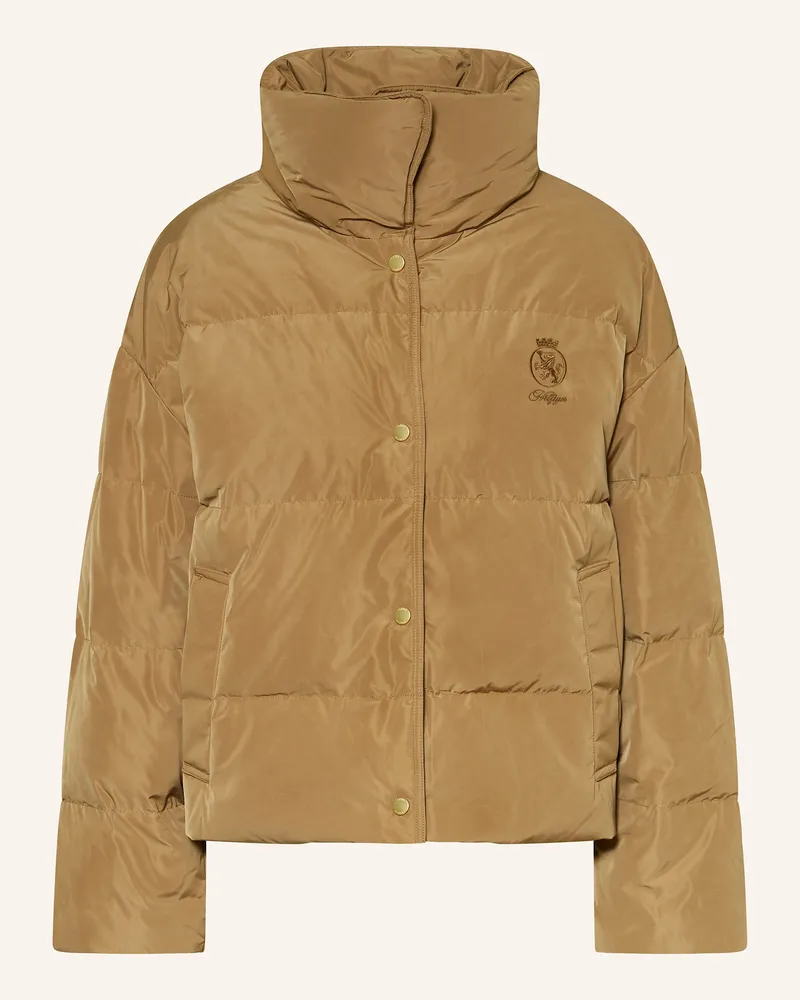 Tommy Hilfiger Daunenjacke braun Cognac