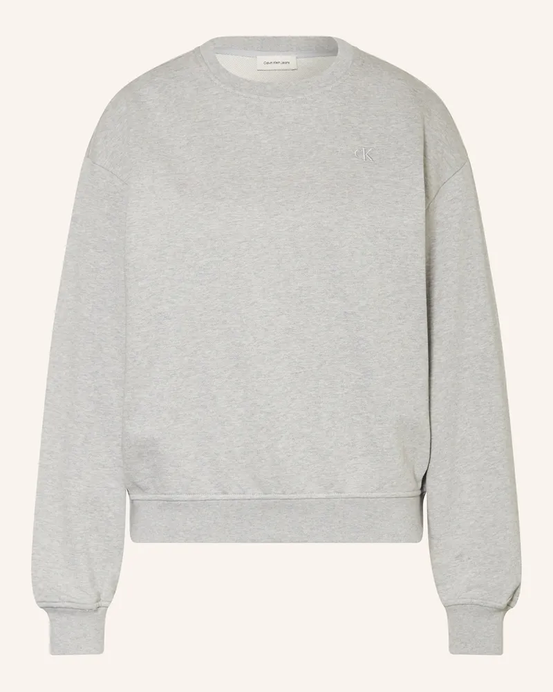 Calvin Klein Sweatshirt grau Hellgrau