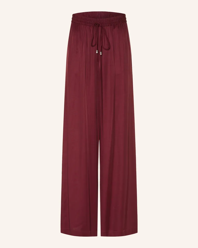 HUGO BOSS Marlenehose Tanella Aus Satin rot Fuchsia