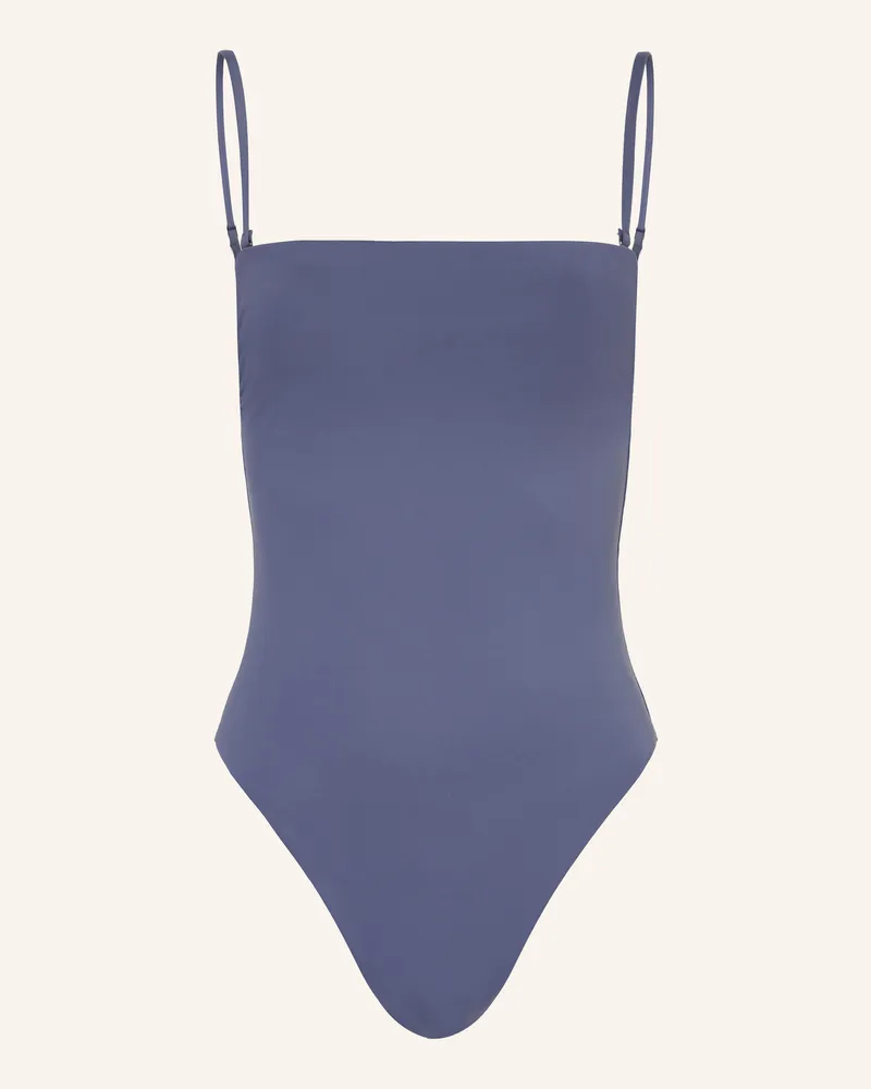 Calvin Klein Bandeau-Badeanzug CK ESSENTIALS Blaugrau
