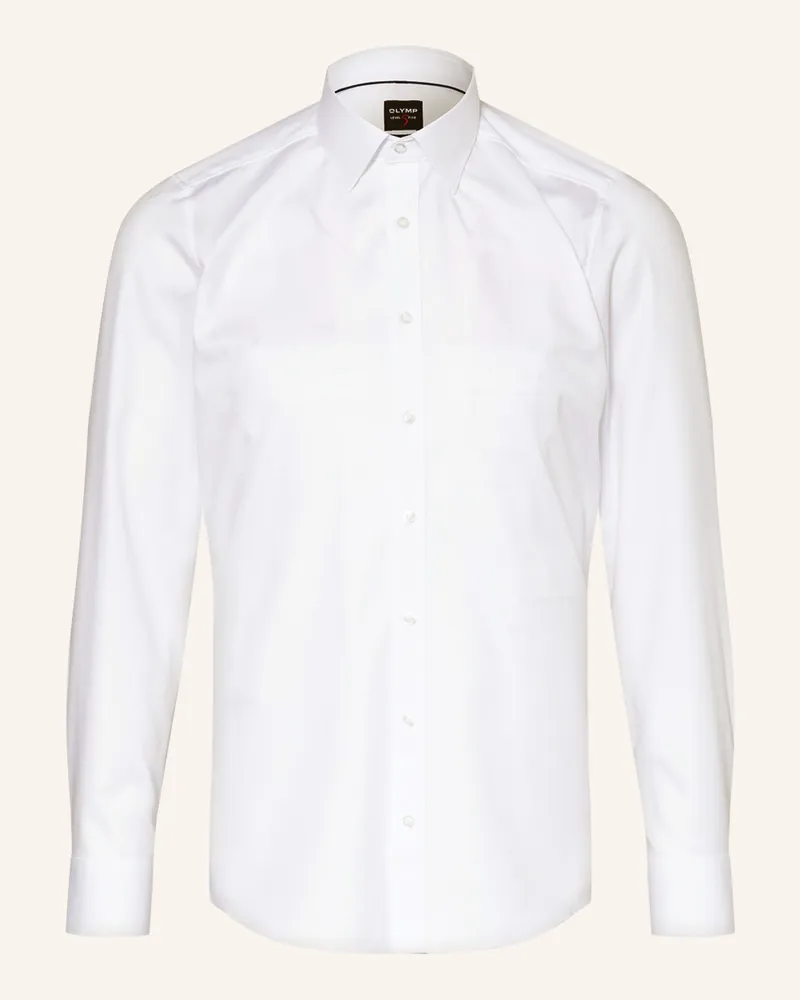 Olymp Hemd Level Five Body Fit weiss Weiss
