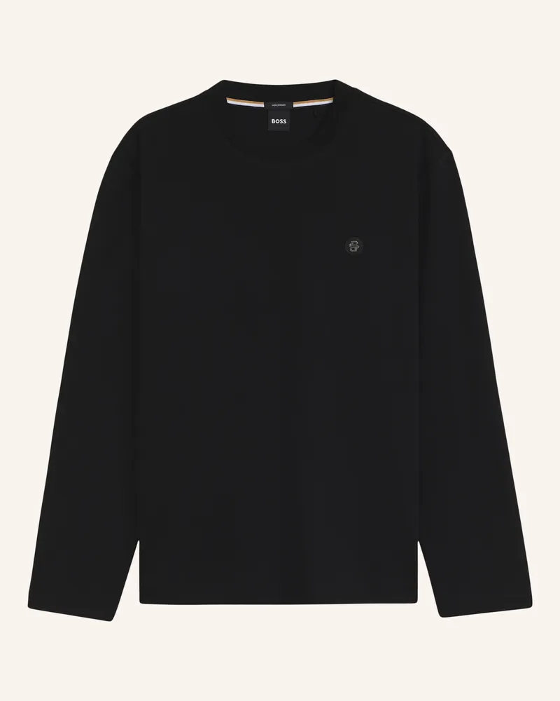 HUGO BOSS T-Shirt TOWNLEY 01_TI Regular Fit Schwarz