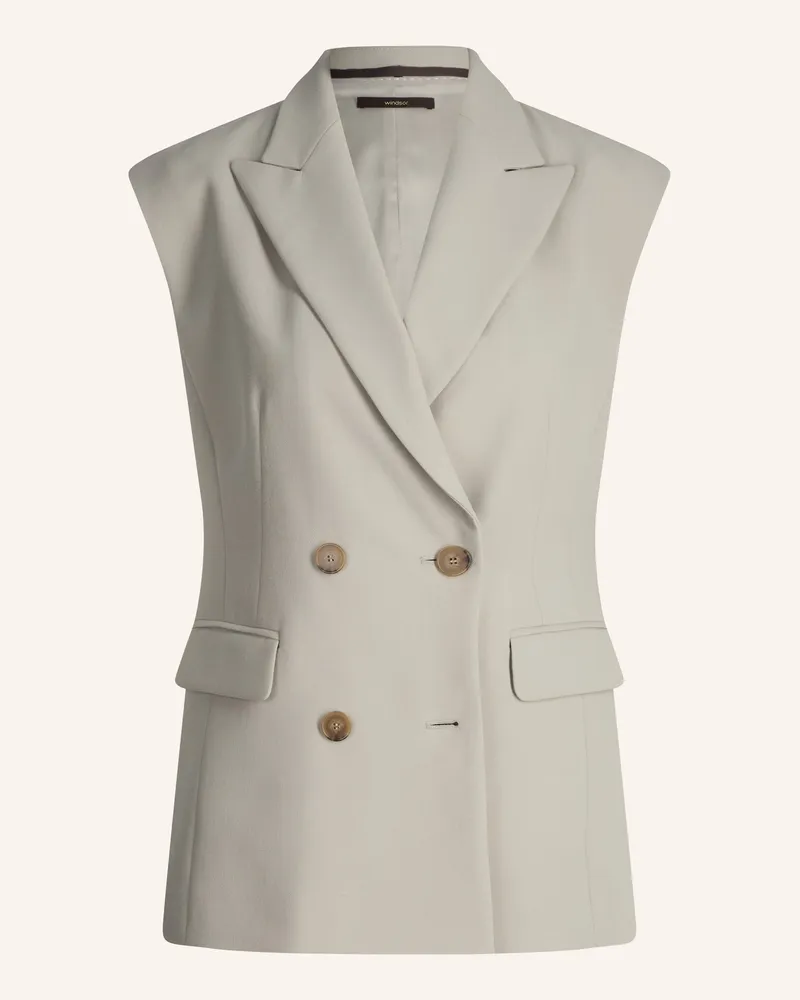windsor. Weste grau Beige