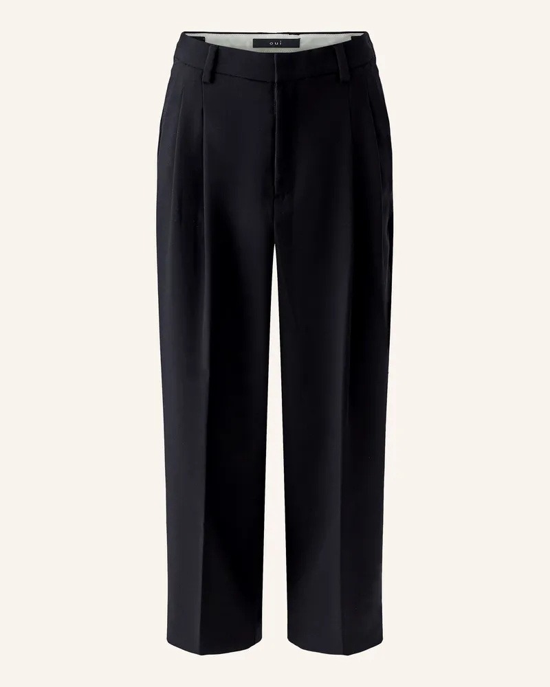 Oui  Marlenehose schwarz Schwarz