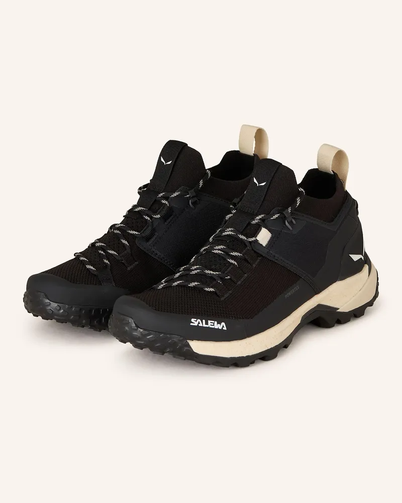 Salewa Wanderschuhe PUEZ 2 KNIT POWERTEX Schwarz