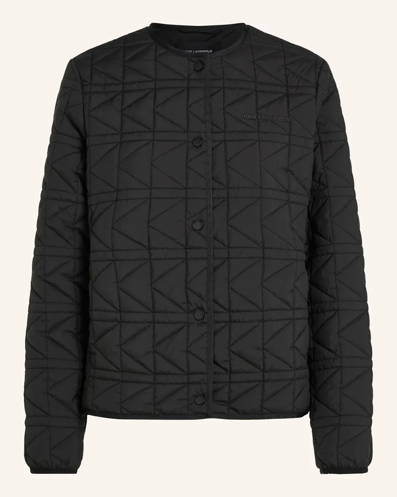 Karl Lagerfeld Mantel schwarz Schwarz