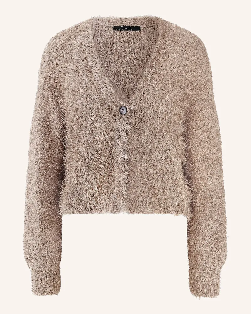 Oui  Strickjacke beige Beige