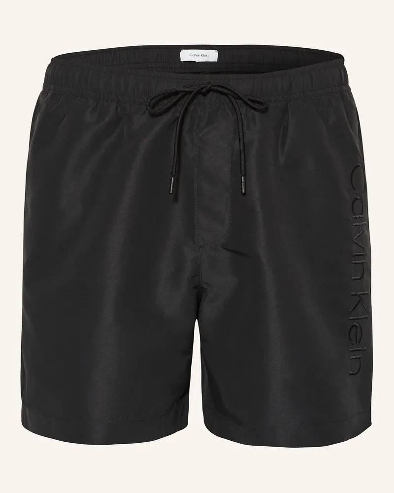 Calvin Klein Badeshorts LOGO EMBROIDERY Schwarz