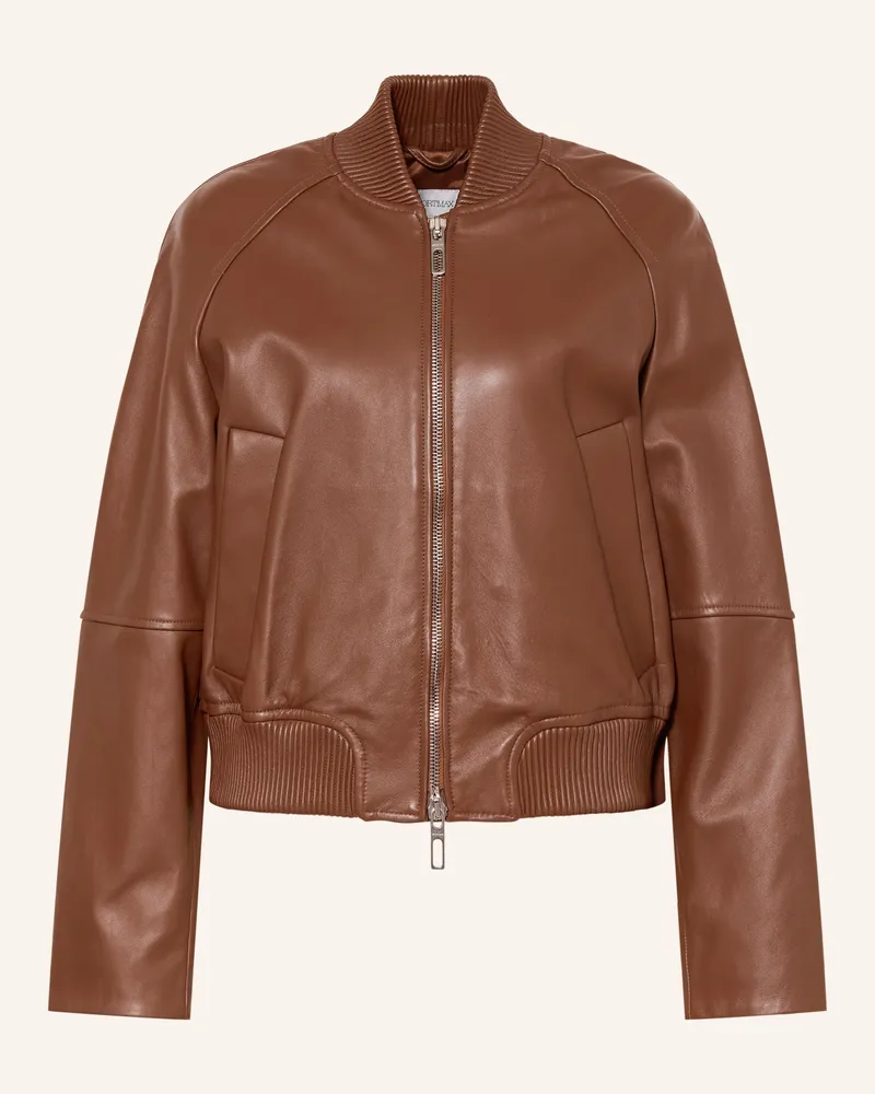 SPORTMAX Lederjacke Amour braun Braun