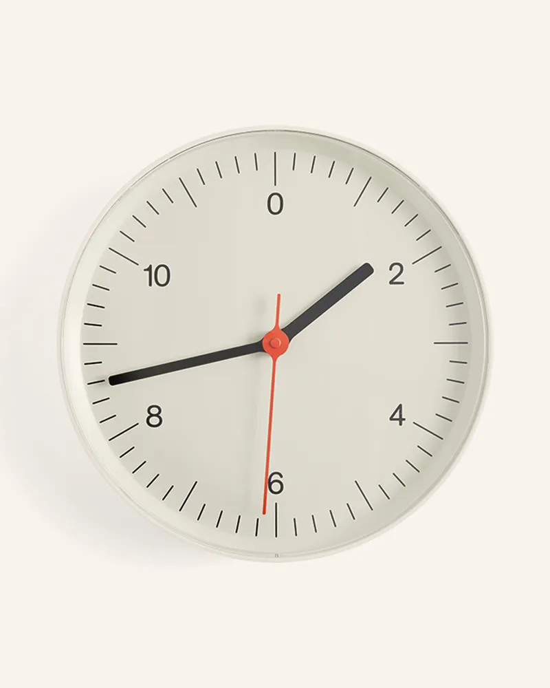 Hay Wanduhr weiss Weiss