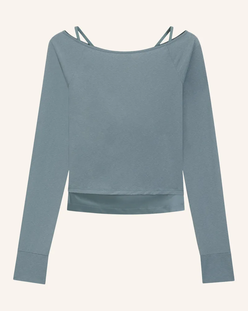 HUGO BOSS Casual Top ESCALA Slim Fit Blau