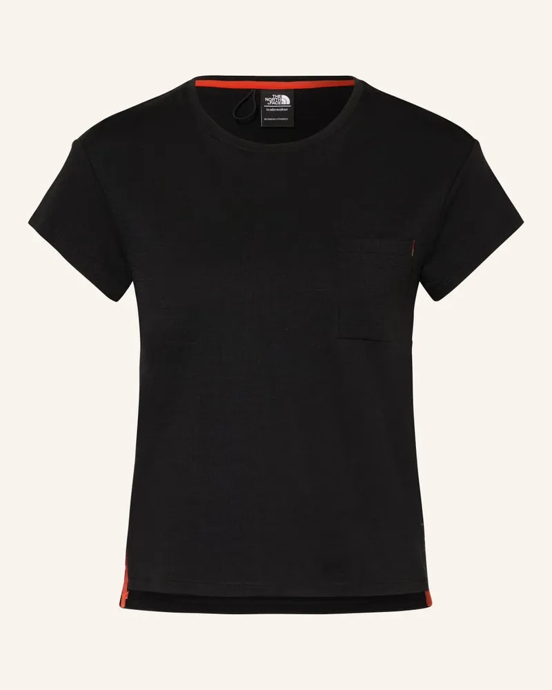 Icebreaker T-Shirt MERINO 200 aus Merinowolle Schwarz