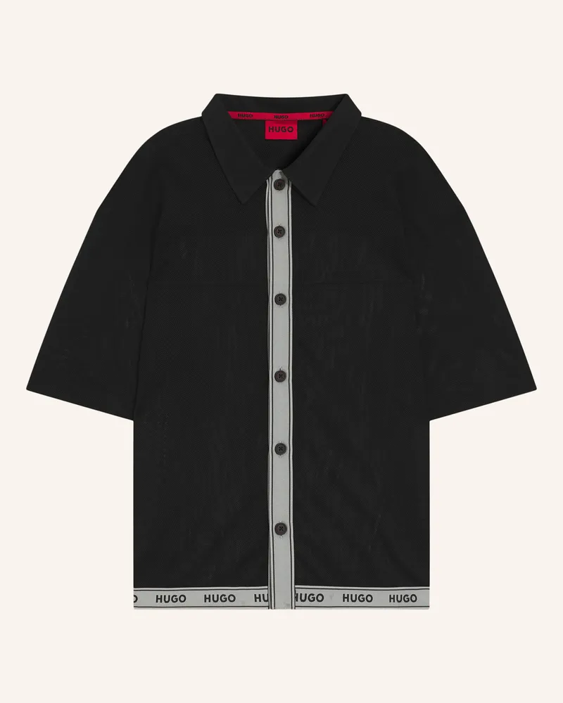 HUGO BOSS Badeshort LITE_BEACH SHIRT Schwarz